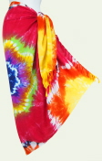 Beautiful vibrant Tie-Dye Sarongs For Sale