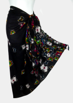 Small Butterfly Sarong - Black
