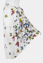 Small Butterfly Sarong - White