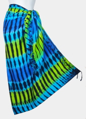 Tie-Dye Sarong - Mantra - Turquoise-Blue-Lime Green