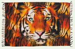Tiger's Head Wildlife Print Sarong